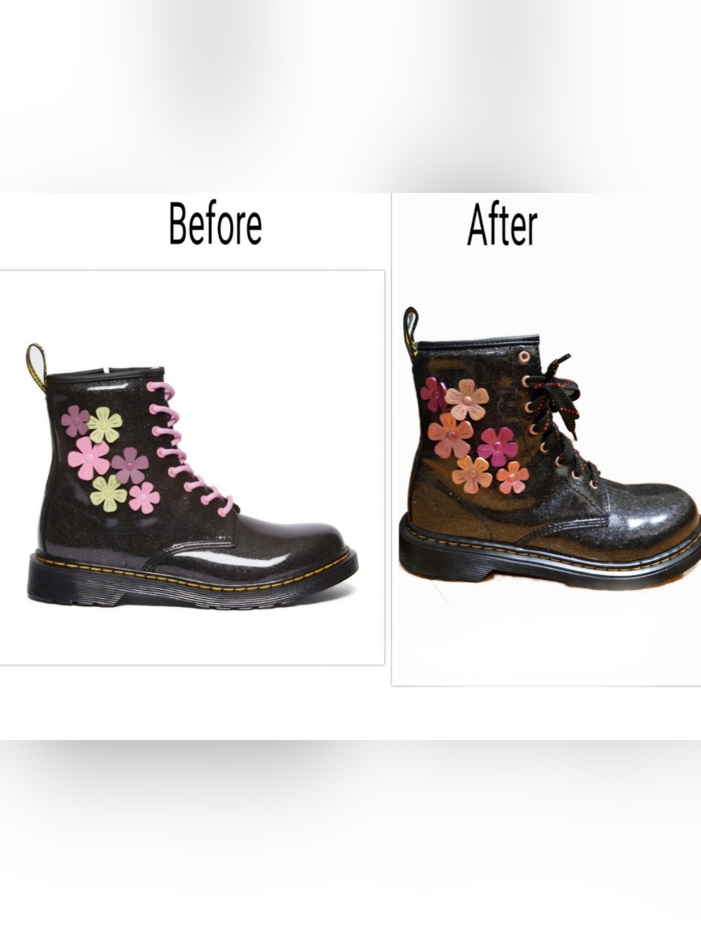 Dr. Martens Boots With Flower Accents - Picture 7 of 7